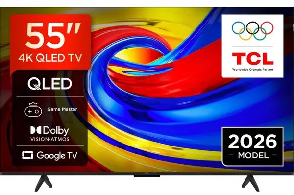 Televizor smart TCL - 55P7L, 55'', 4K, QLED, HDR10+, Dolby Vision-Atmos, ONKYO 2.0 Hi-Fi, negru
