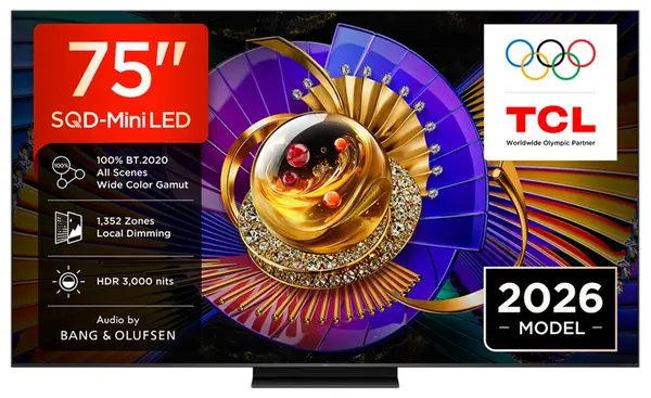 Televizor Smart TCL - C7L 75C7L, 75'', SQD-Mini LED, 4K, negru