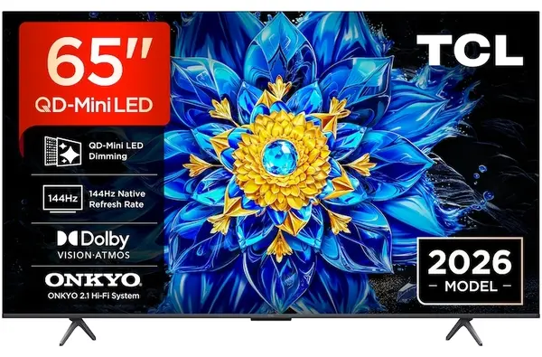 Televizor smart TCL - P8L 65P8L, 65'', 4K, QD-Mini LED 144Hz, Onkyo 2.1 Hi-Fi, negru