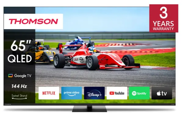 Televizor smart Thomson - 65QG7C14, 65'', 4K, QLED Pro, negru