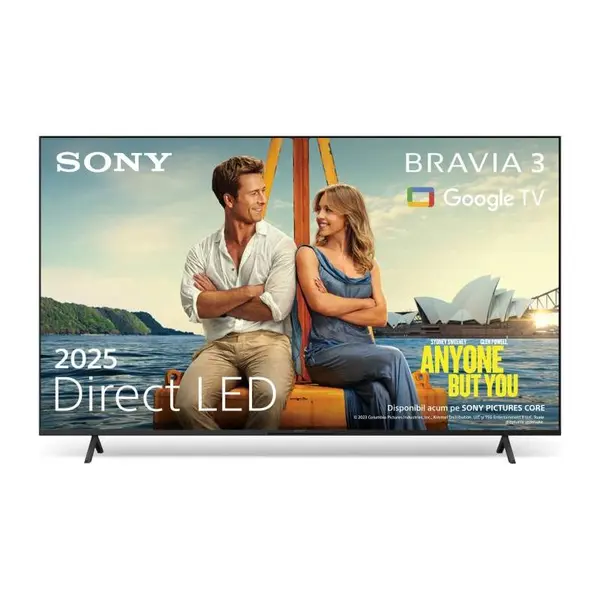 Televizor Sony BRAVIA 3 LED 50S39, 126 cm, Smart Google TV, 4K Ultra HD, Clasa E (Model 2025)
