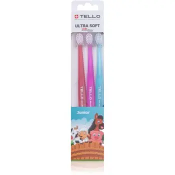 TELLO 4480 Junior 3pack periuta de dinti pentru copii