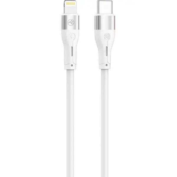 Tellur Cablu silicon Tellur Type-C to tip Lightning, PD30W, 1m, Alb