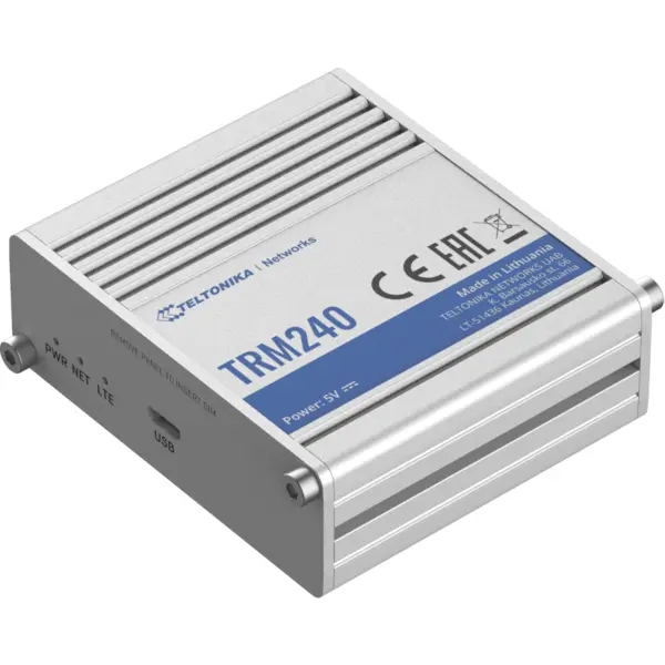 TELTONIKA Modem TELTONIKA TRM240 LTE, 4G LTE Cat 1, USB 2.0, Industrial