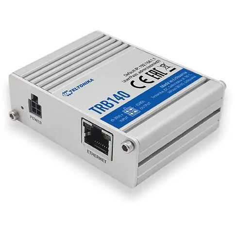 TELTONIKA Router industrial digital/analog Teltonika TRB140, GSM, 4G, micro USB, Ethernet, 10/100/1000 Mbps
