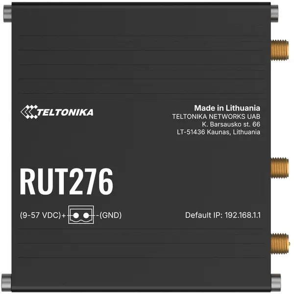 TELTONIKA Router industrial TELTONIKA, 5G RedCap, Wi-Fi 4, Dual-SIM, 2x LAN 10/100 Mbps