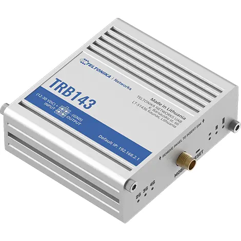 TELTONIKA Router Industrial Teltonika TRB143 LTE, 4G, MiniSIM, 1x RJ45 Gigabit