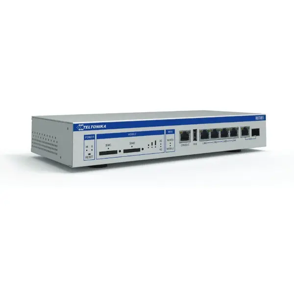 TELTONIKA Router TELTONIKA, 4G LTE Cat 6, Wi-Fi 5 Dual Band, 5x Gigabit Ethernet, SFP, Dual SIM, Rack-Mount