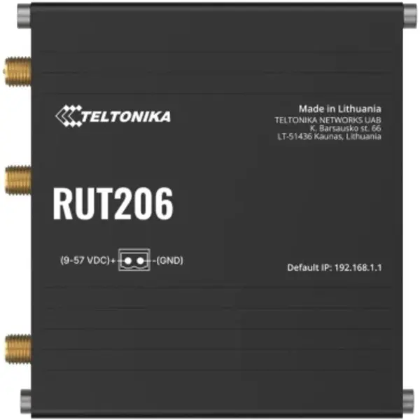 TELTONIKA Router wireless Teltonika RUT206, Dual-Band, LTE, 4G, Negru