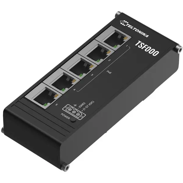 TELTONIKA Switch TELTONIKA, 5 porturi 10/100 Mbps, 4 PoE+, Unmanaged