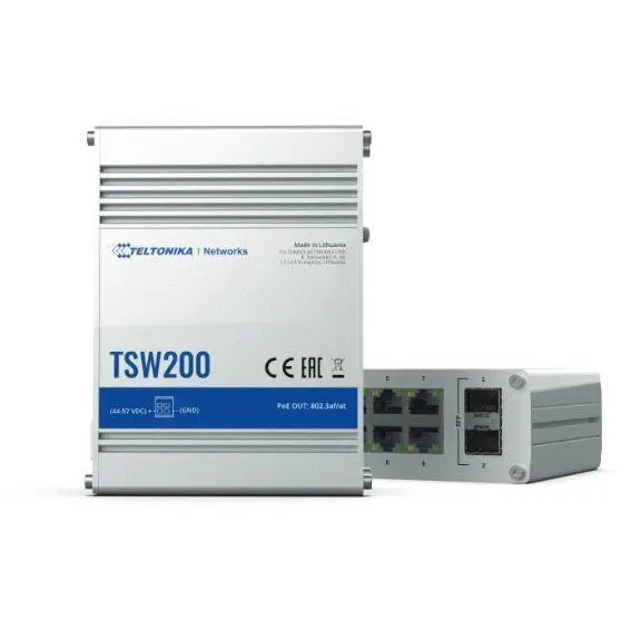 TELTONIKA Switch Teltonika Industrial TSW200, 8 porturi, PoE+