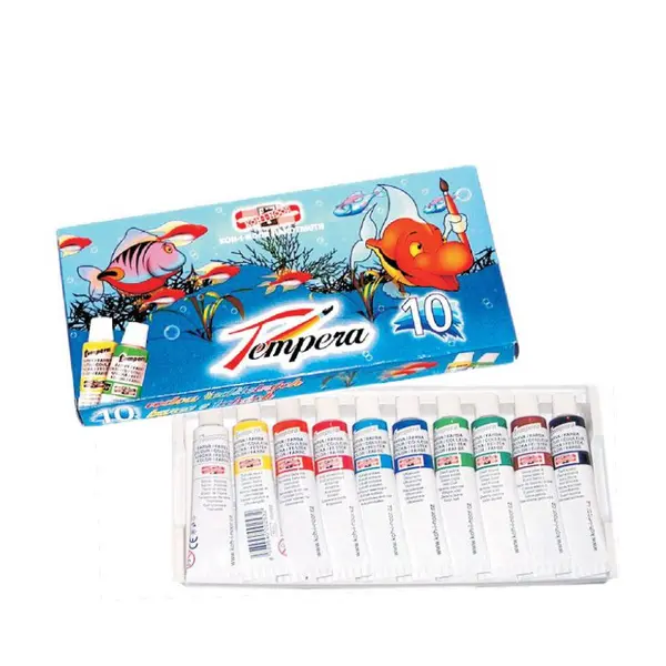 Tempera 10 culori/set x 16ml, Koh-I-Noor
