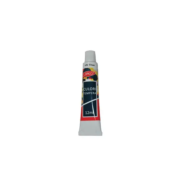 Tempera 12ml, alb, Daco