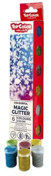 Tempera Glitter 25ML 6 culori/set Toy Color Tempera Glitter 25ML 6 culori/set Toy Color