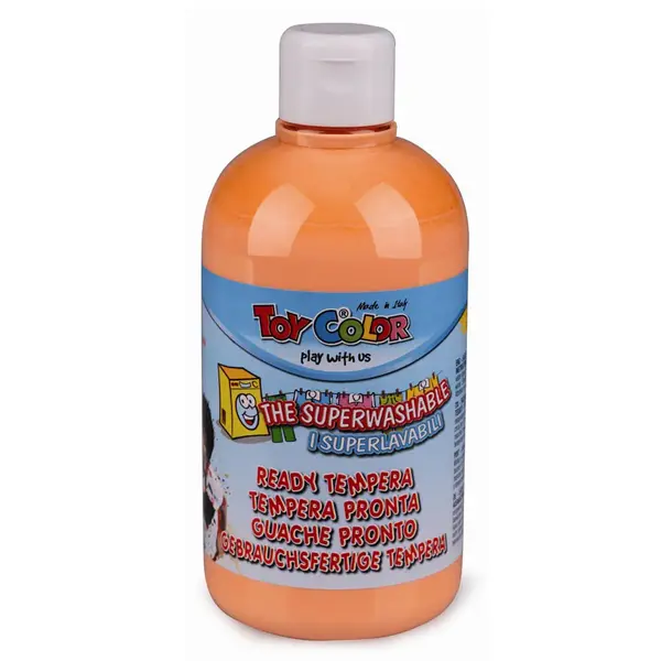 Tempera superlavabila Toy Color Pastel 500 ml Tempera superlavabila Toy Color Pastel 500 ml portocaliu