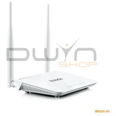 tenda Router 3 port-uri Wireless N 300Mbps, 2 antene fixe (2*5dBi)