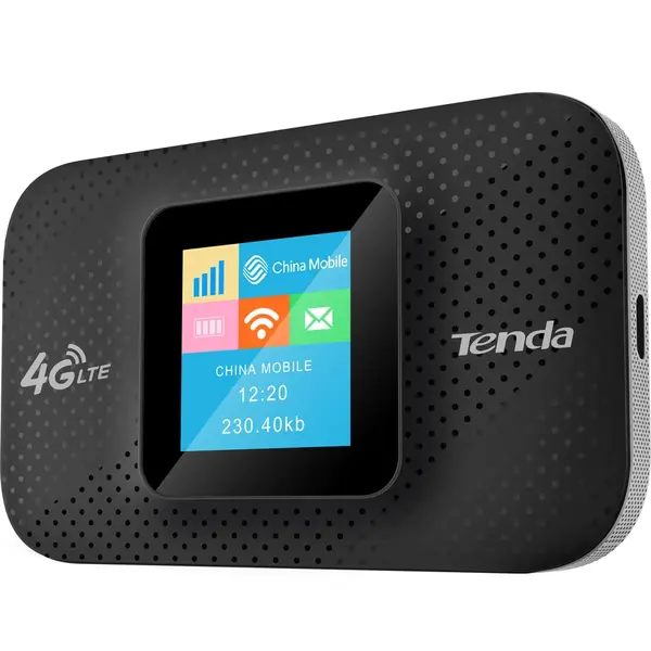 tenda Router wireless Tenda 4G185, 4G/3G, Portabil, 150 Mbps, Display OLED, Baterie 2100mAh