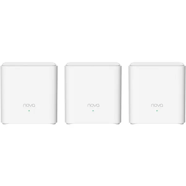 tenda Sistem Mesh Tenda Nova EX3, AX1500, IPTV, IPv6, OFDMA, MU-MIMO, Beamforming, WPA3, WPS Fast Connection, TR069, Amazon Alexa, Control Parental, Tenda App