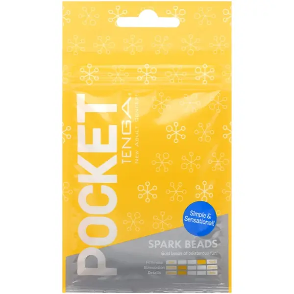 Tenga Pocket Spark Beads masturbator de unică folosință 8 cm