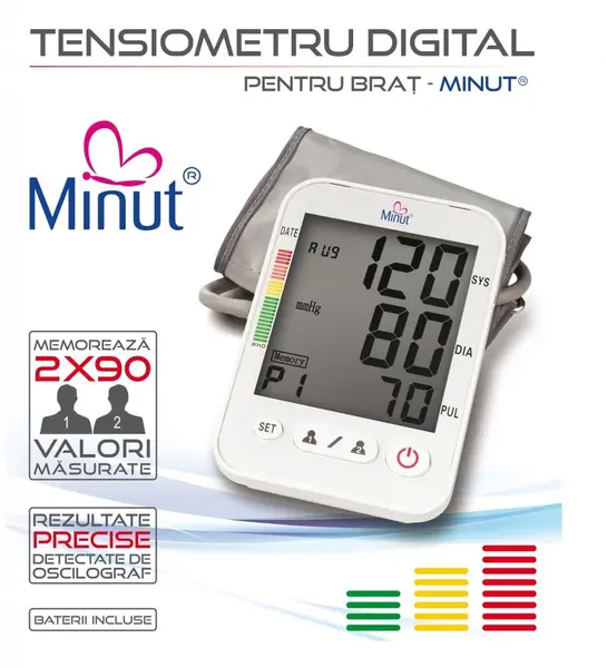 Tensiometru digital Minut pentru brat