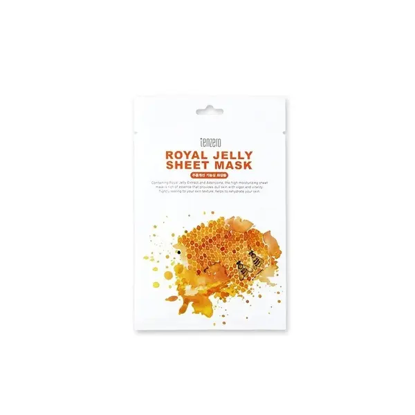 Tenzero Royal Jelly Sheet Mask Mască de față cu lăptișor de matcă Volum 25 g