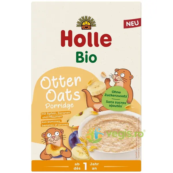 Terci de Ovaz cu Mere, Banane si Prune pentru Copii +1 An fara Zahar Ecologic/Bio 110g