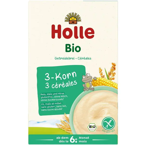 Terci din 3 Cereale pentru Copii +6 Luni fara Gluten Ecologic/Bio 250g