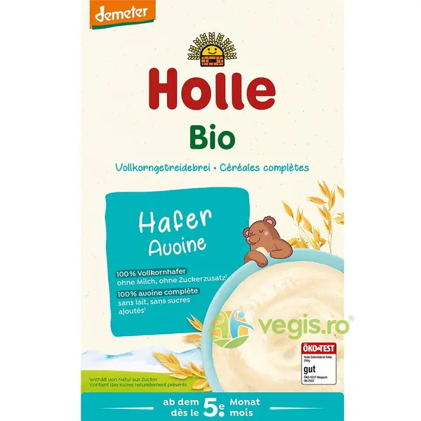 Terci din Ovaz Integral pentru Copii +5 Luni fara Zahar Ecologic/Bio 250g