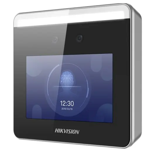 Terminal access control cu face recognition Hikvision DS-K1T331W, alerta de purtare a mastilor de protectie pe fata, capacitate