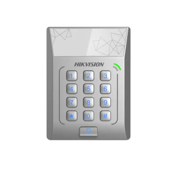 Terminal control acces Hikvision DS-K1T801E, card EM 125kHz si PIN, 3000 utilizatori, 10000 evenimente, 12V DC, standalone