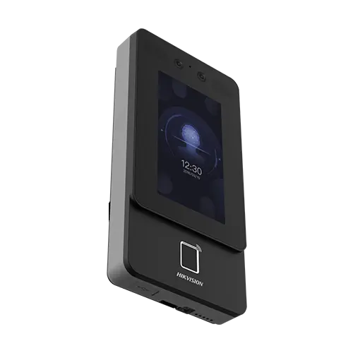 Terminal control acces TCP/IP cu Recunoastere faciala, Amprenta, Card Mifare, PIN, 2MP, WiFi, PoE - HIKVISION DS-K1T342MFWX-E1