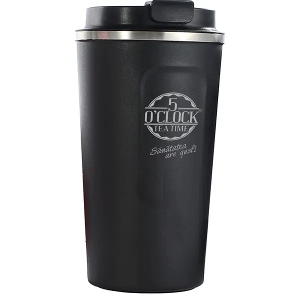 Termo2GO - Cana Termos 5 O'Clock Tea (500ml) - NEGRU