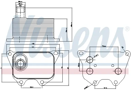 Termoflot radiator ulei (automatic manual) AUDI A3, A4, A4 ALLROAD, A5, A6, A8, Q3, Q5, TT; SEAT ALHAMBRA, ALTEA, ALTEA XL, EXEO, EXEO ST, LEON, TOLEDO III; SKODA OCTAVIA II, SUPERB II, YETI 1.8-2.0H