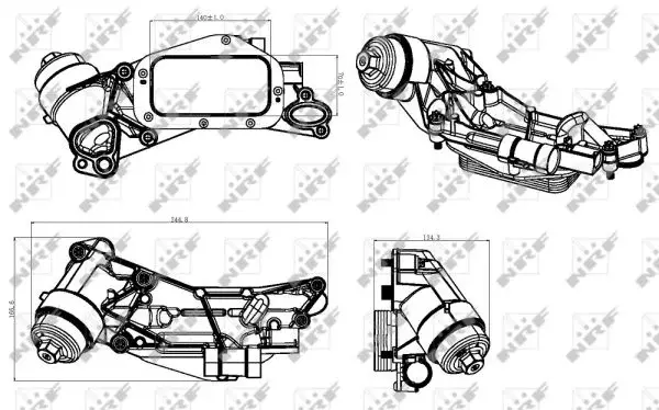 Termoflot radiator ulei (cu capac filtru ulei) CHEVROLET TRAX; OPEL ASTRA H, ASTRA H GTC, ASTRA J, ASTRA J GTC, INSIGNIA A, MOKKA MOKKA X, ZAFIRA ZAFIRA FAMILY B, ZAFIRA B, ZAFIRA C 1.6-1.8 dupa 2
