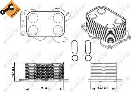 Termoflot radiator ulei (cu garnitura) VOLVO C30, C70 II, S40 II, S80 II, V50; CITROEN C4, C4 GRAND PICASSO I, C4 I, C4 II, C4 PICASSO I, C5 III, C8, DS4, DS5, JUMPY; FIAT SCUDO, ULYSSE; FORD C-MAX 2.