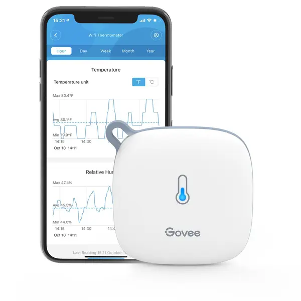 Termohigrometru smart Govee - H5179, WiFi, alb