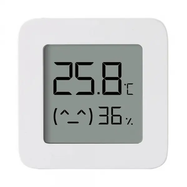 Termohigrometru wireless Xiaomi Mi Temperature and Humidity Monitor 2, LCD 1.5 , Bluetooth v4.2, CR2032, Alb