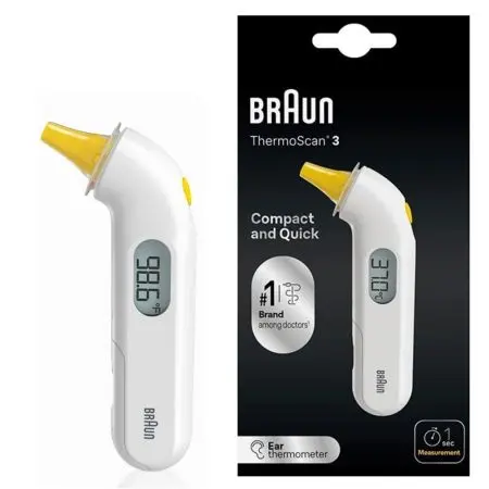 Termometru auricular copii Braun ThermoScan 3 IRT3030 cu indicator febra