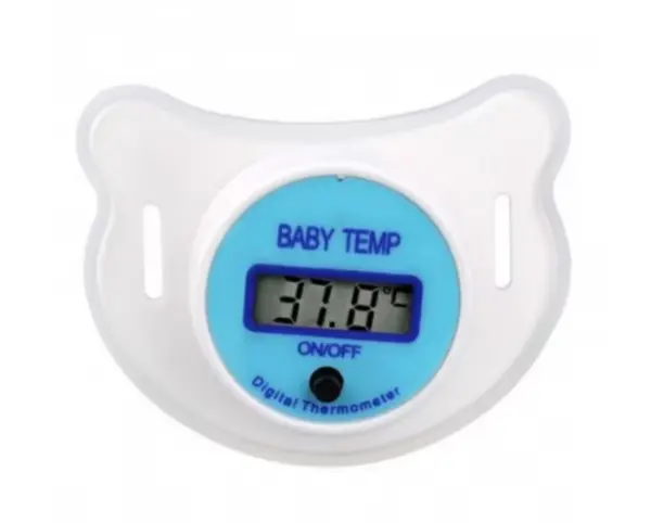 Termometru Electronic pentru Bebelusi tip Suzeta 2 in 1 cu ecran