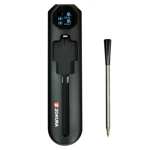 Termometru inteligent wireless pentru carne Zokura Z1521 (Negru)