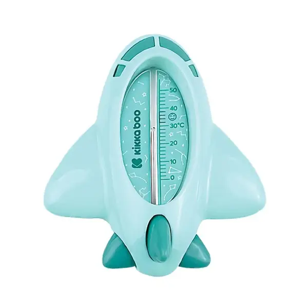 Termometru pentru baie Kikka Boo Avion verde menta