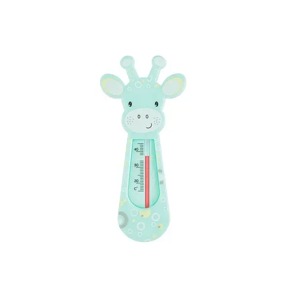 Termometru plutitor de baie, BabyOno, Girafa, Fara mercur, 23x10 cm, Mint