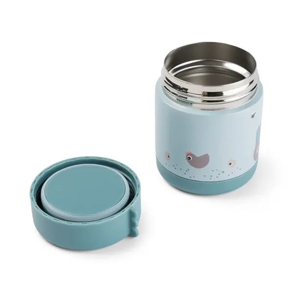 Termos alimente Done by Deer Tiny Farm blue 300 ml