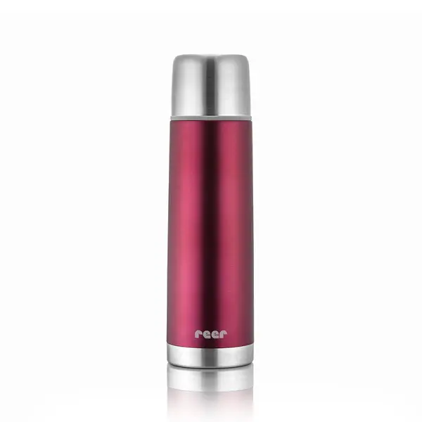 Termos din otel inoxidabil vidat Colour Cup Rosu, 500ml, Reer