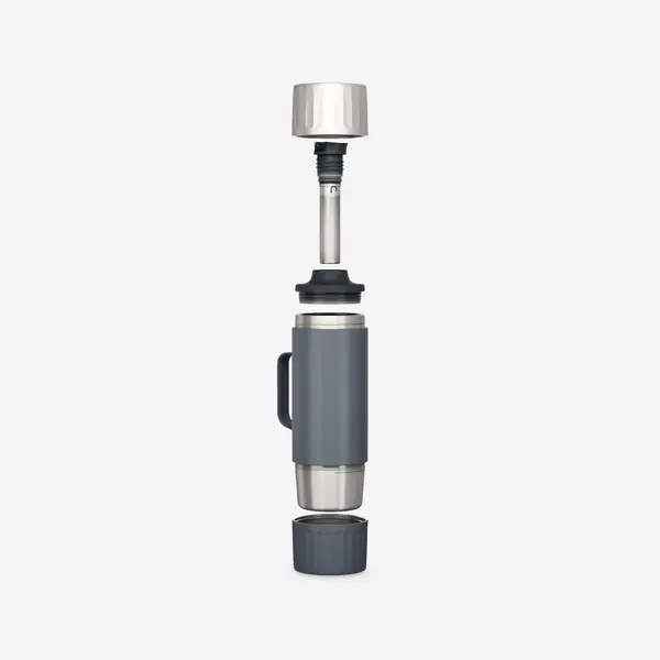 Termos inox cu capac cu filet pentru drumeție și camping 900 1,5L