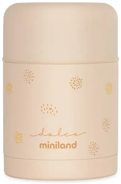 Termos pentru mâncare Miniland - Vanilie, 600 ml, bej