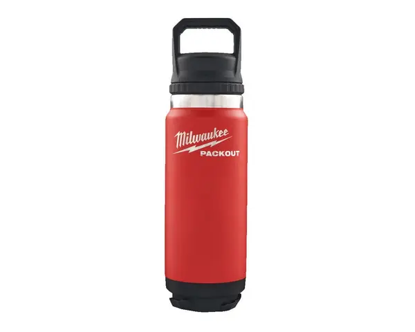 Termos rosu Milwaukee PACKOUT, 710 ml, cu capac, 4932493465