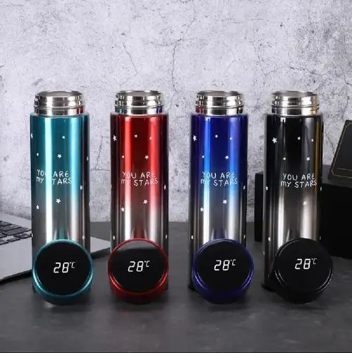 Termos Smart cu afisaj LED, Inox, 500 ml