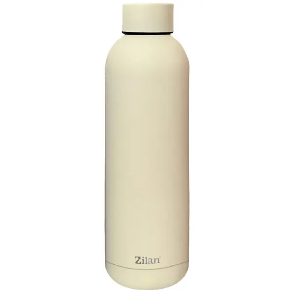 Termos Tip Sticla, din Inox, Capacitate 500 ml, Crem