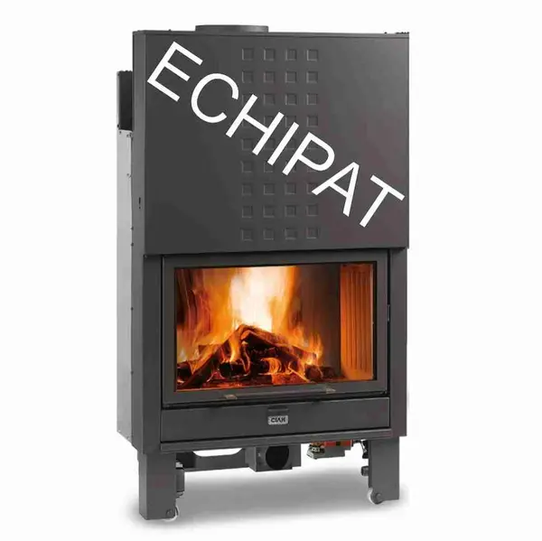 Termosemineu pe lemne putere mare 34kw set complet cu kit hidraulic eficient 83% A+ 50l